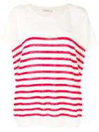 Mes Demoiselles Striped Jumper, Women's, White, Polyamide/alpaca