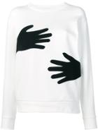 Joseph Hands Appliqué Sweater - White