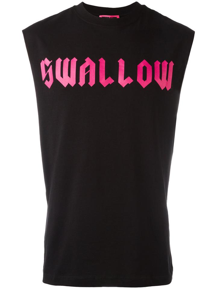 Mcq Alexander Mcqueen Swallow Tank Top, Men's, Size: Large, Black, Cotton