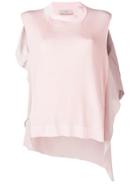 Maison Flaneur Panelled Asymmetric Tank Top - Pink