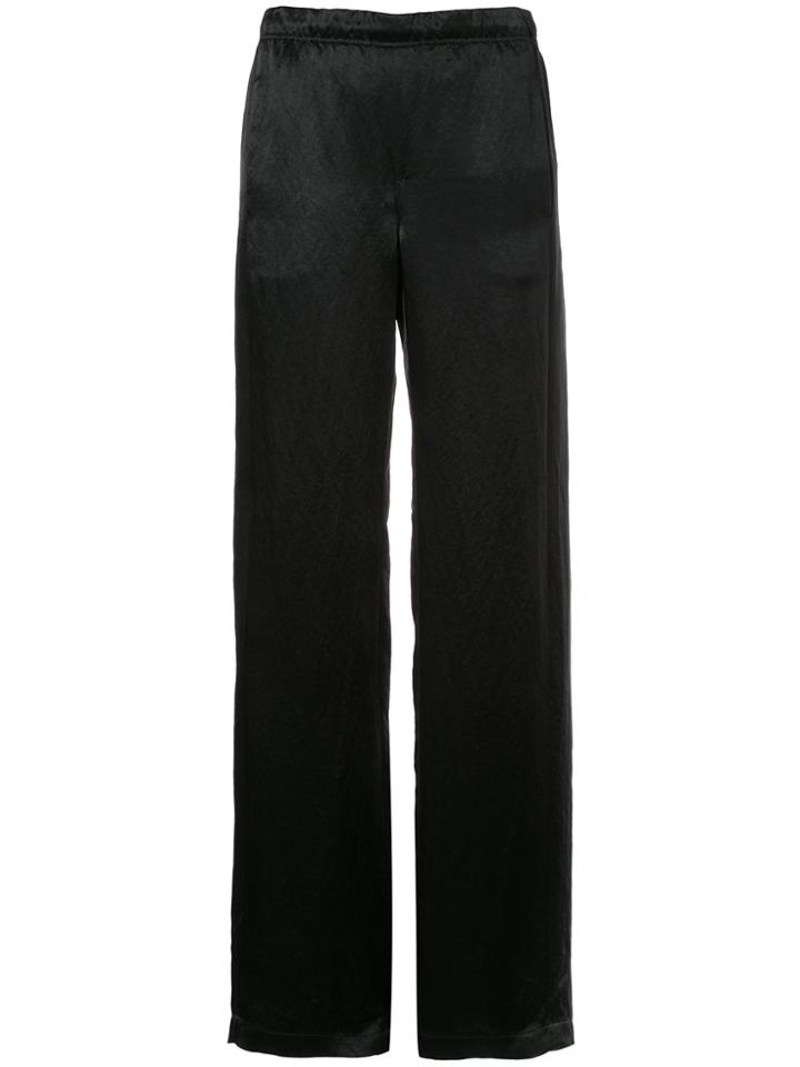 Zambesi Loose Fit Satin Trousers - Black