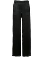 Zambesi Loose Fit Satin Trousers - Black