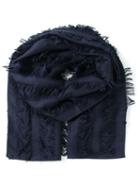 Chloé Oversize Scarf, Women's, Blue, Silk/wool