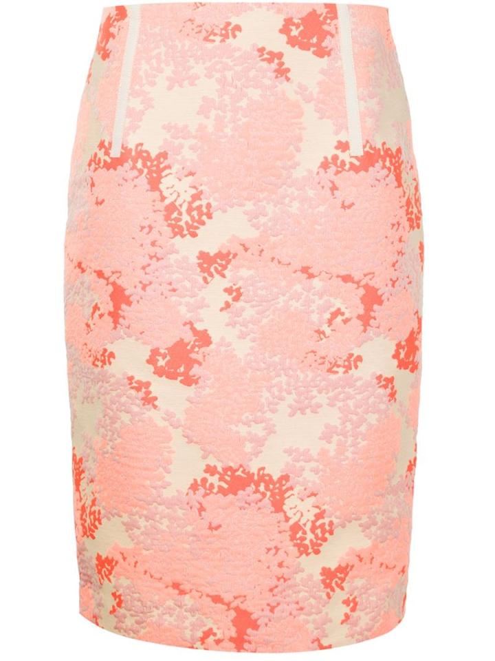 Carolina Herrera Jacquard Print Pencil Skirt