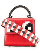 Les Petits Joueurs - Micro Alex Eyes Tote - Women - Calf Leather - One Size, Women's, Red, Calf Leather