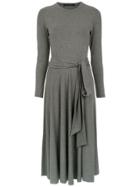 Andrea Marques Flared Midi Dress - Grey