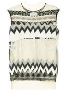 Maison Margiela Distressed Knitted Top - Nude & Neutrals
