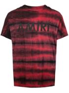 Amiri Logo Print Tie-dye T-shirt - Red