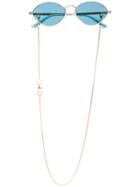 Jimmy Choo Eyewear Sonny Oval Frame Sunglasses - Blue