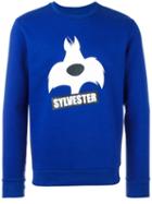 Iceberg Sylvester Print Sweatshirt, Men's, Size: Xl, Blue, Cotton/polyester