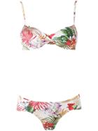 Lygia & Nanny Printed Bandeau Bikini Set - Multicolour