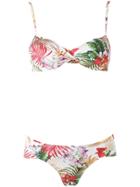 Lygia & Nanny Printed Bandeau Bikini Set - Multicolour