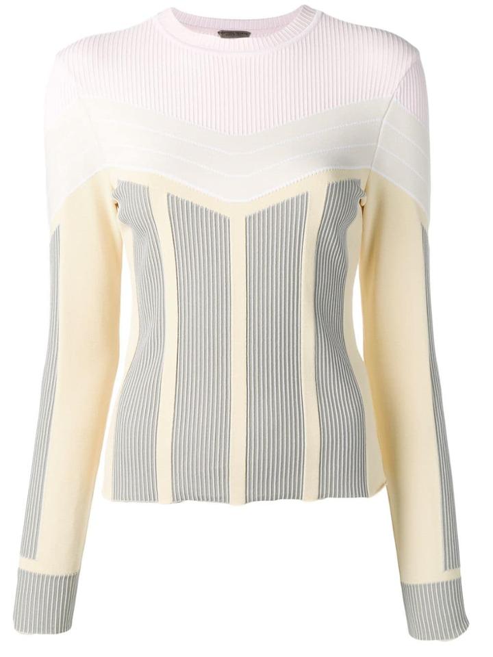 Bottega Veneta Panelled Knit Sweater - Neutrals