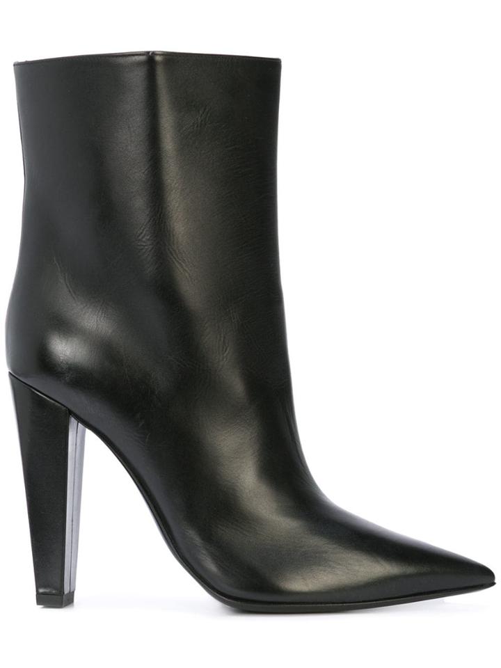 Poiret Pointed Toe Ankle Boots - Black