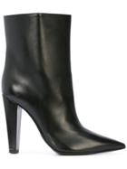 Poiret Pointed Toe Ankle Boots - Black