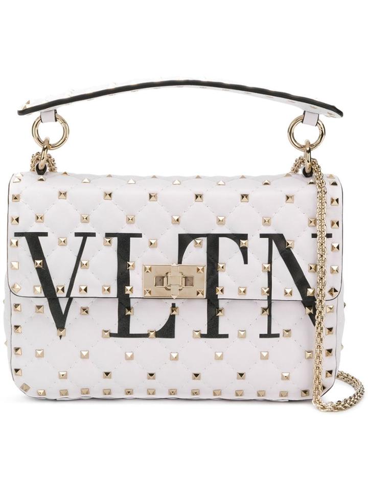 Valentino Valentino Garavani Rockstud Spike Tote - White