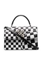 Off-white Jitney 1.4 Checked Tote Bag - Black