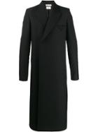 Bottega Veneta Ribbed-sleeves Tailored Coat - Black