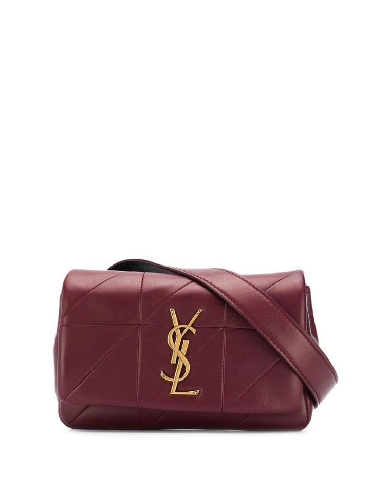 Saint Laurent Jamie Carre Rive Gauche Belt Bag - Red