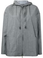 Eleventy Patch Pockets Hooded Jacket - Grey