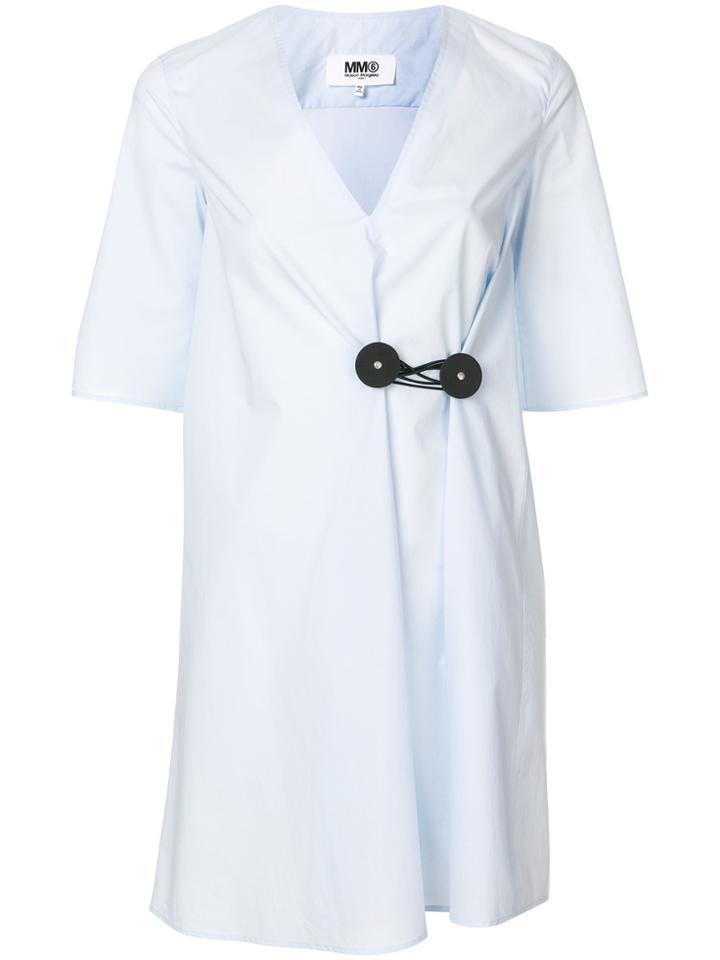 Mm6 Maison Margiela V-neck Dress - Blue