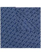 Armani Jeans Patterned Scarf - Blue