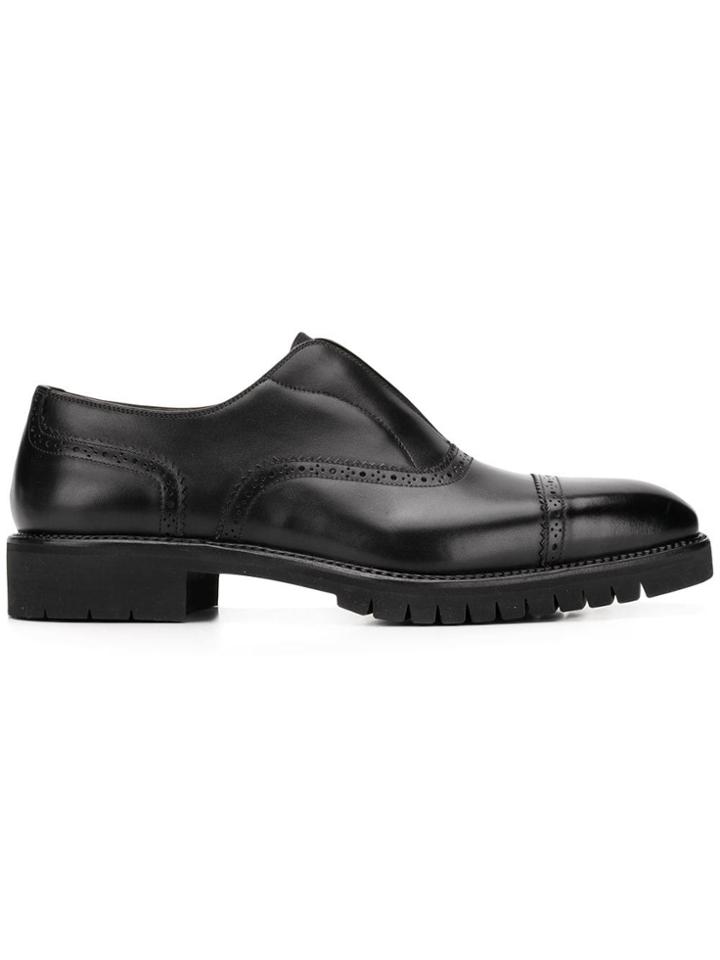 Salvatore Ferragamo Laceless Oxford Shoes - Brown