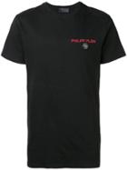 Philipp Plein Skull Logo Crest T-shirt - Black