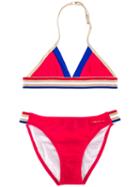 Little Marc Jacobs Striped Bikini, Girl's, Size: 8 Yrs, Red