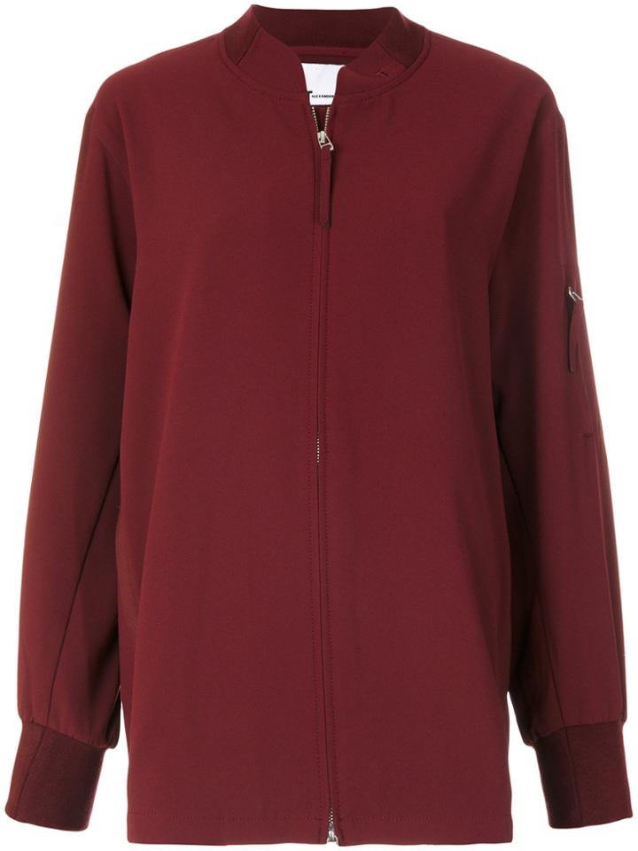 T By Alexander Wang Oversized Bomber Jacket - Red