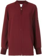 T By Alexander Wang Oversized Bomber Jacket - Red