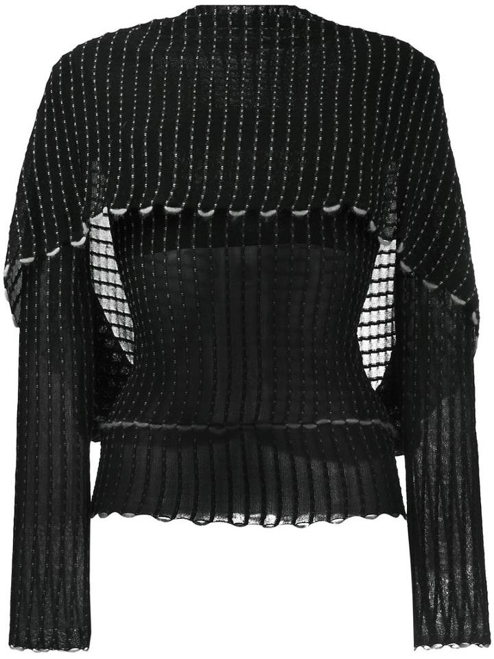 Roland Mouret 'charp' Top, Women's, Size: Small, Black, Viscose/polyamide/wool/acrylic