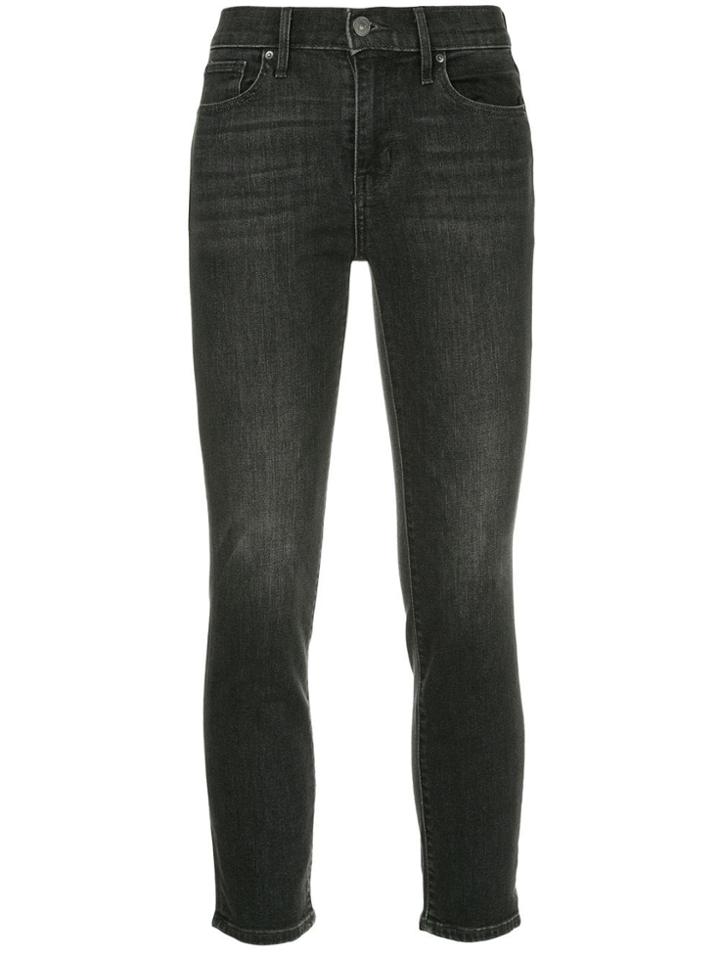 Levi's Cropped Straight Leg Jeans - Blue