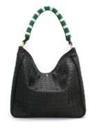 Xaa Shoulder Bag, Women's, Black, Artificial Leather/glass