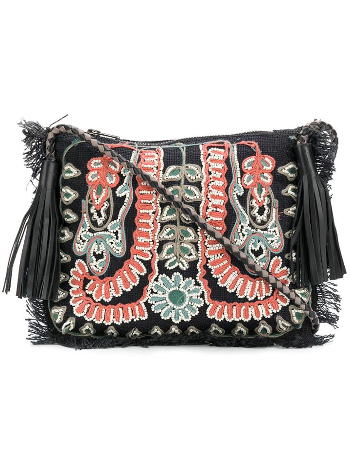 Antik Batik Beaded Malia Shoulder Bag - Black