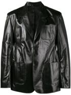Balenciaga Sheen Leather Jacket - Black