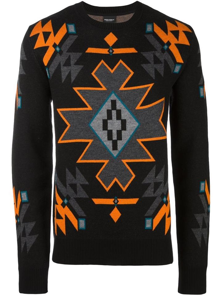 Marcelo Burlon County Of Milan 'chapelco' Jumper, Men's, Size: Xl, Black, Wool