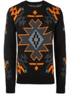 Marcelo Burlon County Of Milan 'chapelco' Jumper, Men's, Size: Xl, Black, Wool