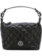 Moncler Quilted Tote, Women's, Black, Leather