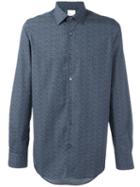 Paul Smith Printed Button Down Shirt, Men's, Size: 18, Blue, Cotton