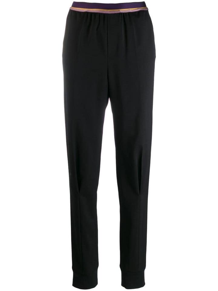 A.f.vandevorst Contrast-waist Trousers - Black