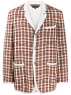 Comme Des Garçons Pre-owned 2000's Checked Slim Jacket - Brown