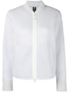 New Balance Mesh Bomber Jacket, Women's, Size: Large, White, Polyester