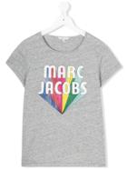Little Marc Jacobs Teen Logo Print T-shirt - Grey