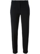 Ermanno Scervino Straight Trousers, Women's, Size: 38, Black, Spandex/elastane/cupro/viscose/virgin Wool