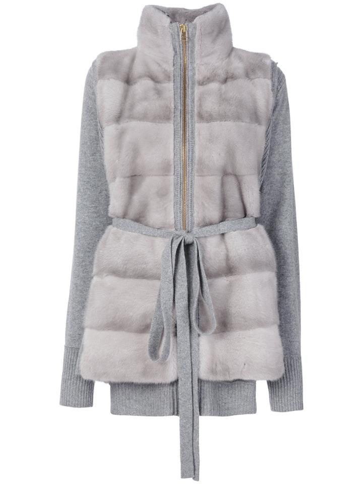 Liska Long Gilet - Grey