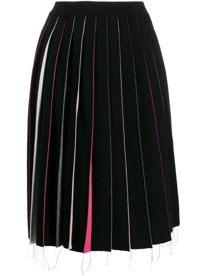 Marni Multicoloured Panel Midi Skirt - Black