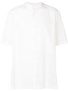 Issey Miyake Grandad Collar Shirt - White