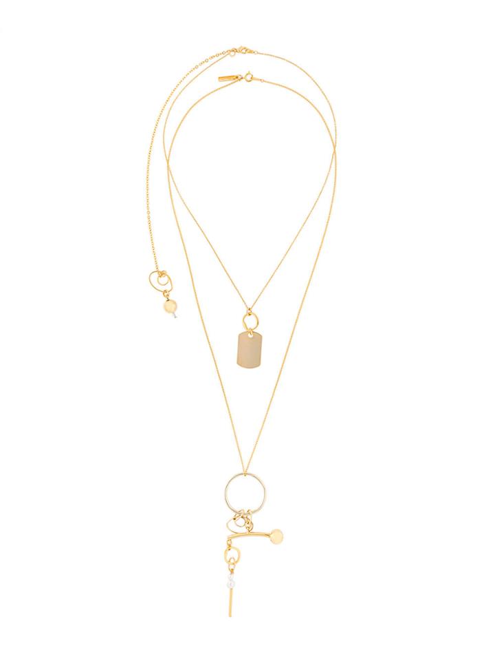 Mounser Micro Kinesis Pendant Necklace Set - Metallic