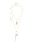 Mounser Micro Kinesis Pendant Necklace Set - Metallic